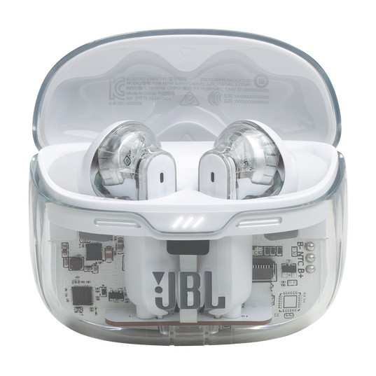 JBL Tune Beam Ghost Edition - White Ghost - True wireless Noise Cancelling earbuds - Detailshot 1